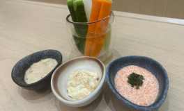 Stick Salad with 3 Sauces