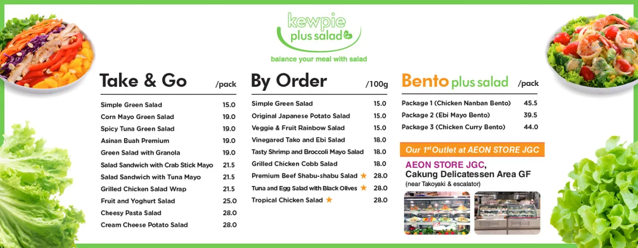 TELAH DIBUKA KEWPIE PLUS SALAD DI AEON BSD STORE