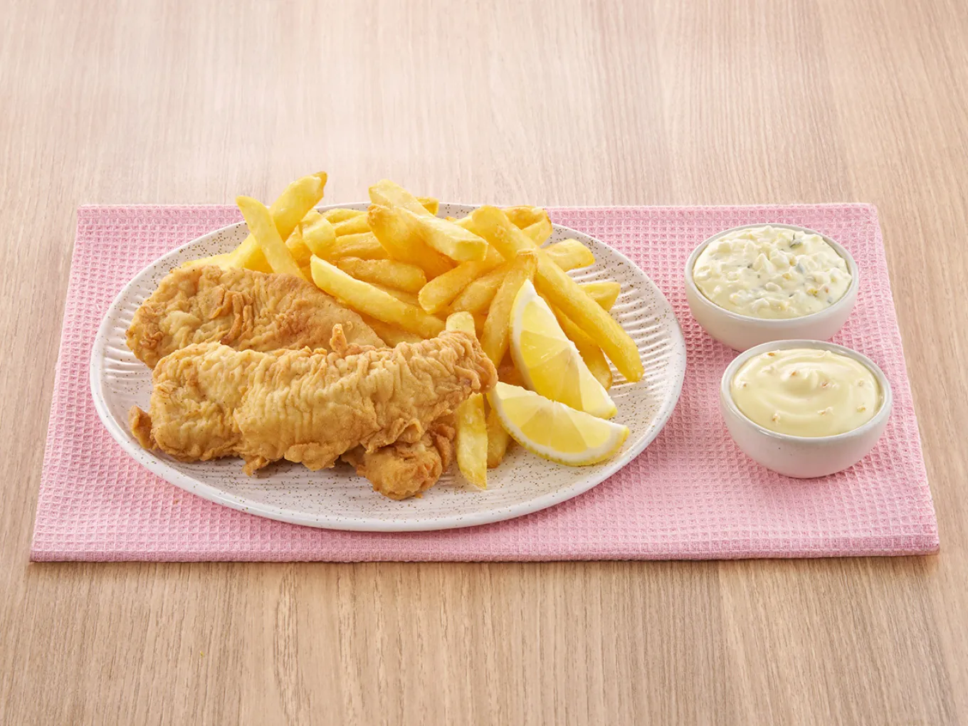Fish and Chips dengan Saus Cocolan KEWPIE MAYONAIS ORIGINAL
