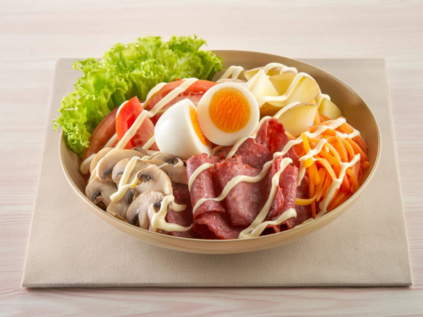 Salad Paysanne dengan Mayonais