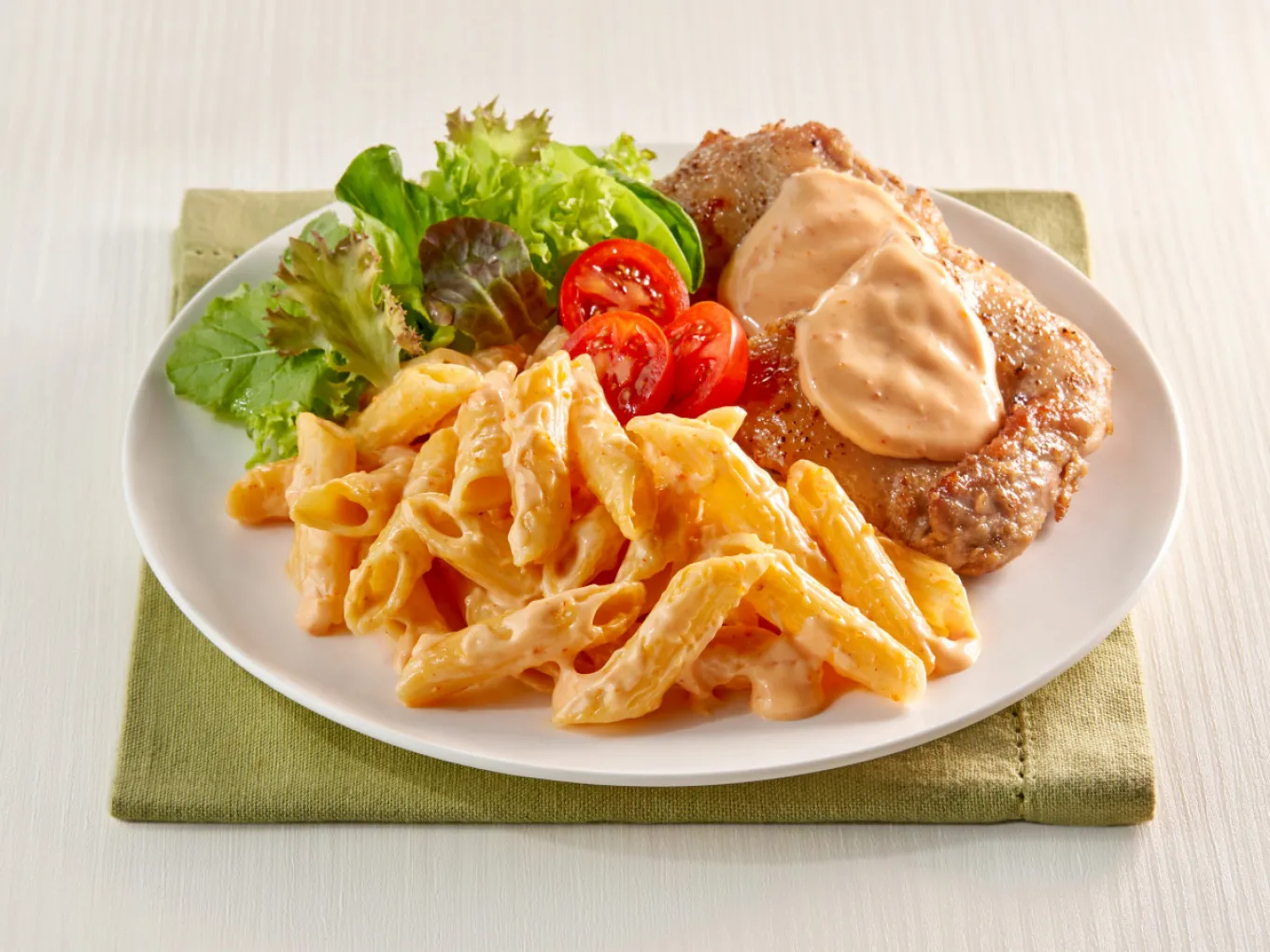 Pasta Ayam Panggang Bumbu Mentai