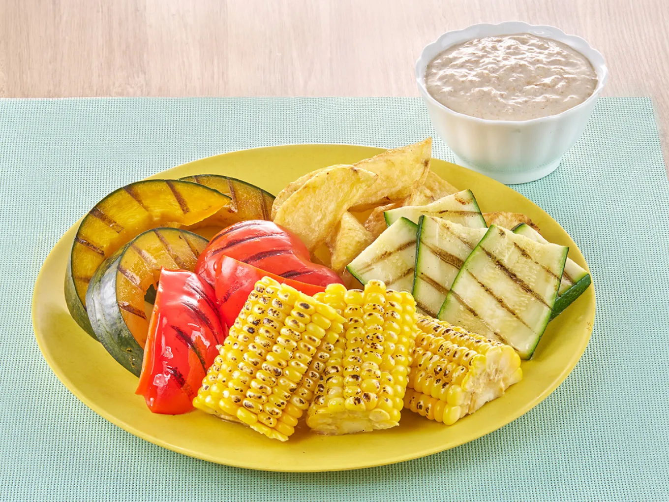 Sayur Panggang dengan Saus Tuna Mayo Keju