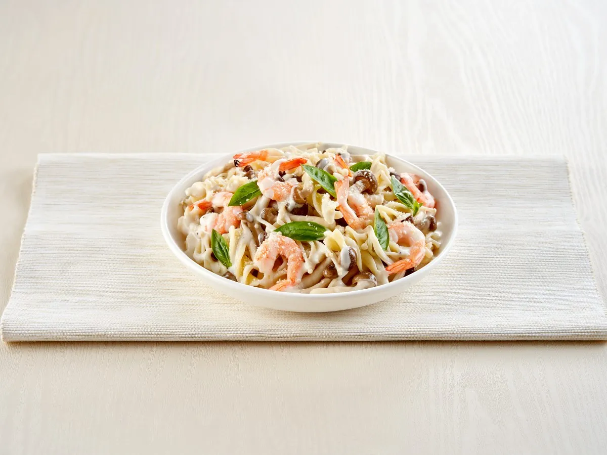 Pasta Udang dan Jamur