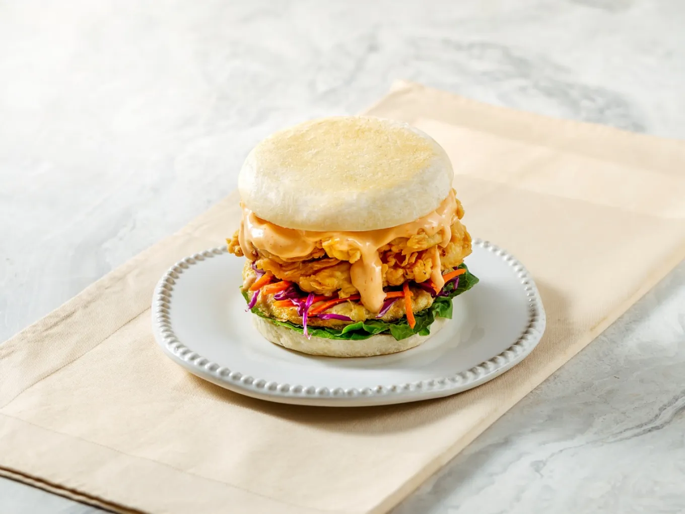 Sandwich Mentai Ikan dan Bombay Goreng