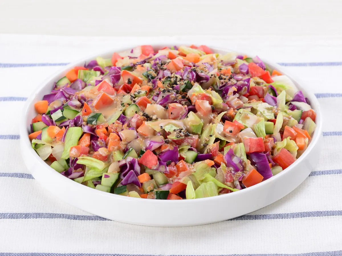 Raw Chopped Salad Roasted Sesame