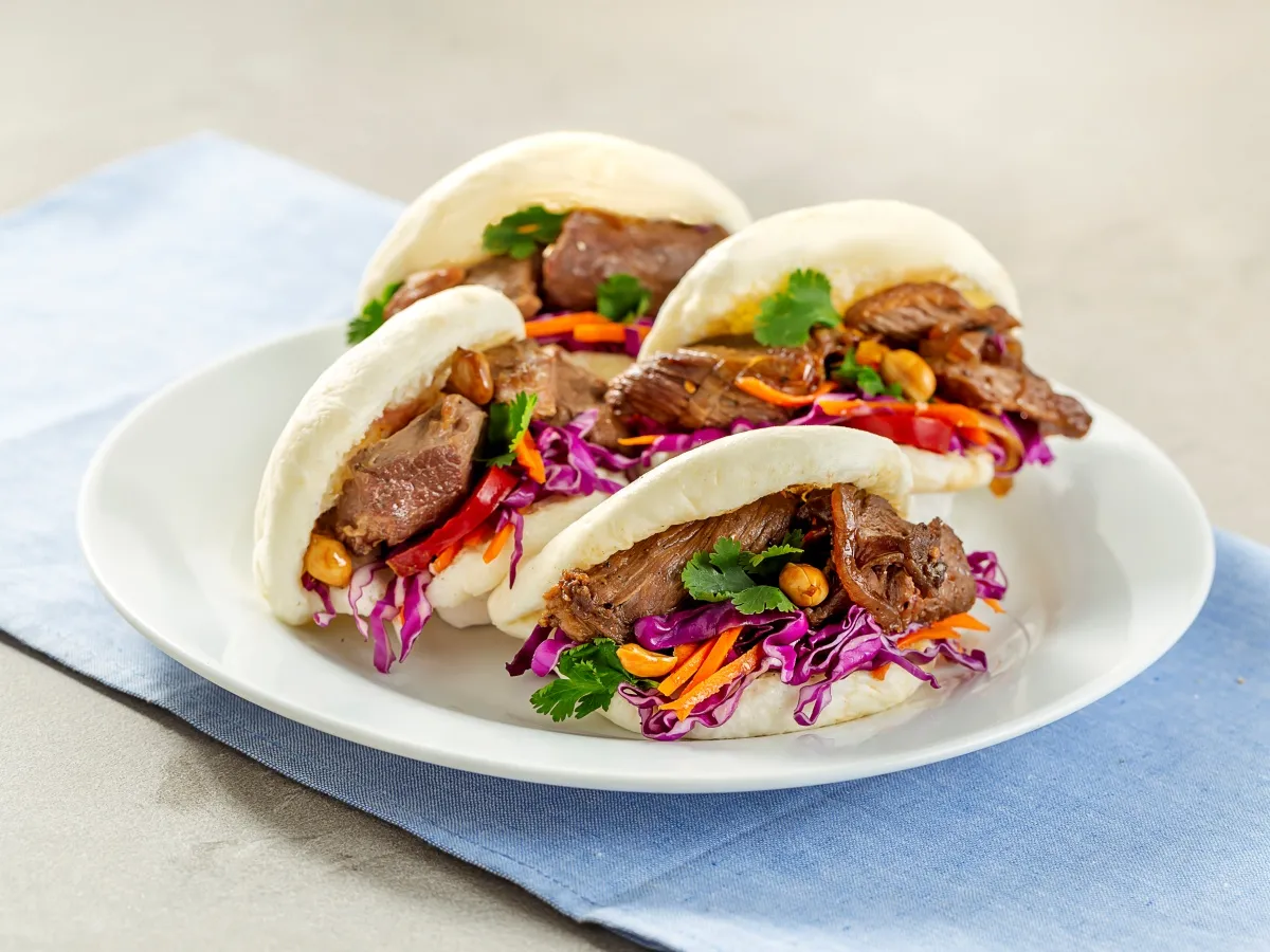 Beef Roasted Sesame Bao Sandwich
