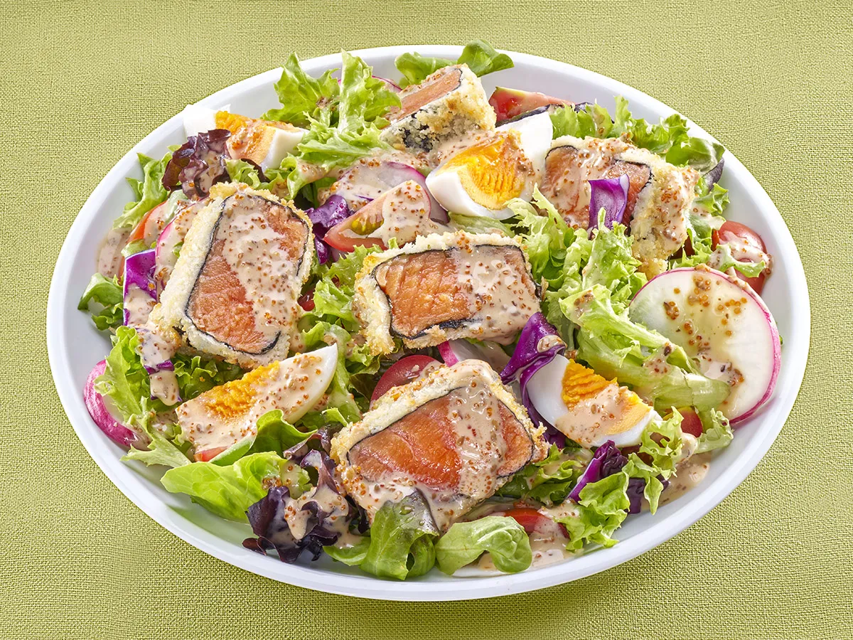 Salmon Katsu Salad
