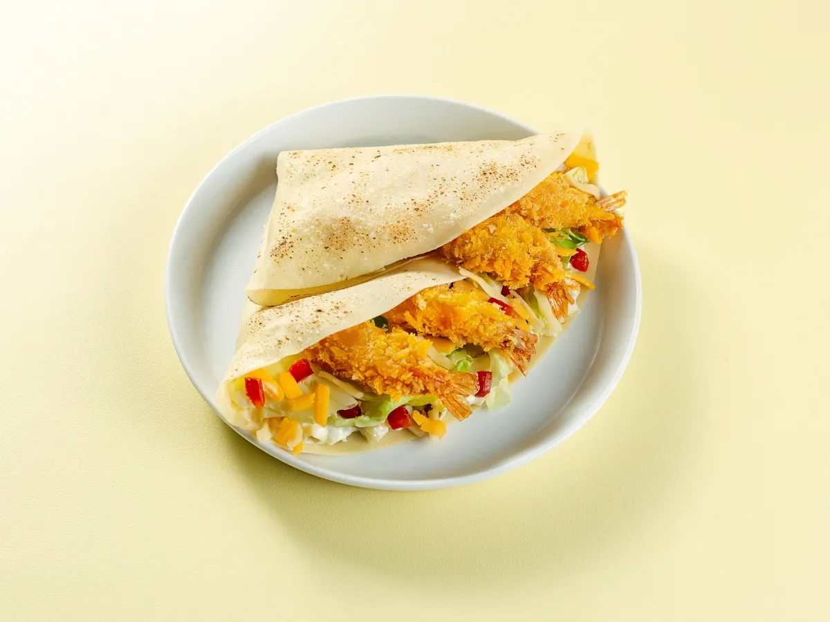Shrimp Tartar and 4 Steps Tortilla